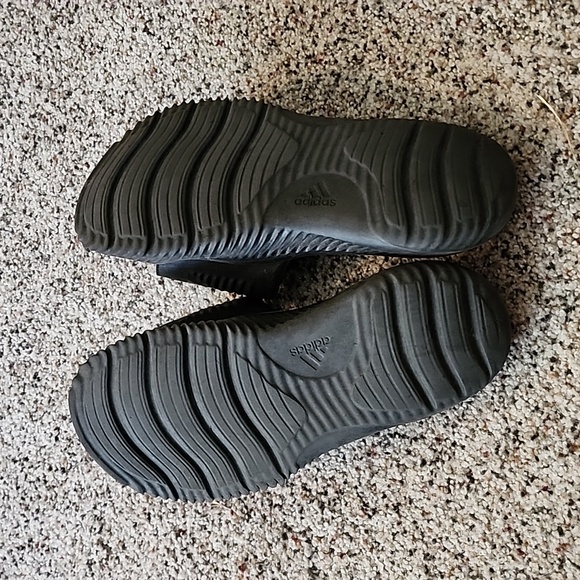 Adidas Bounce slides black size 7 Men's - Picture 2 of 2